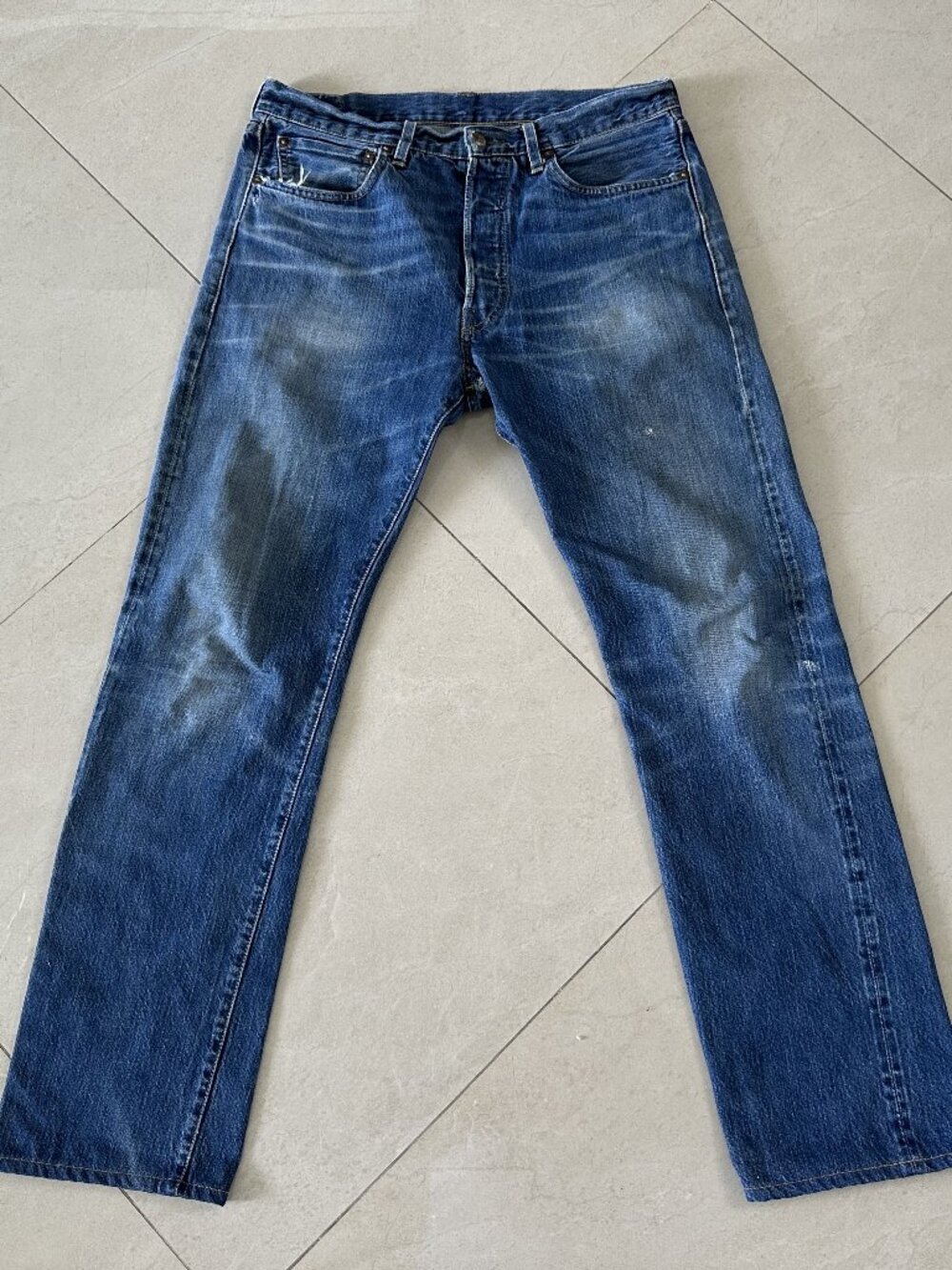 Levi's Vintage Clothing LVC 1947 501xx Selvedge Straight Leg Denim Jeans 33x31